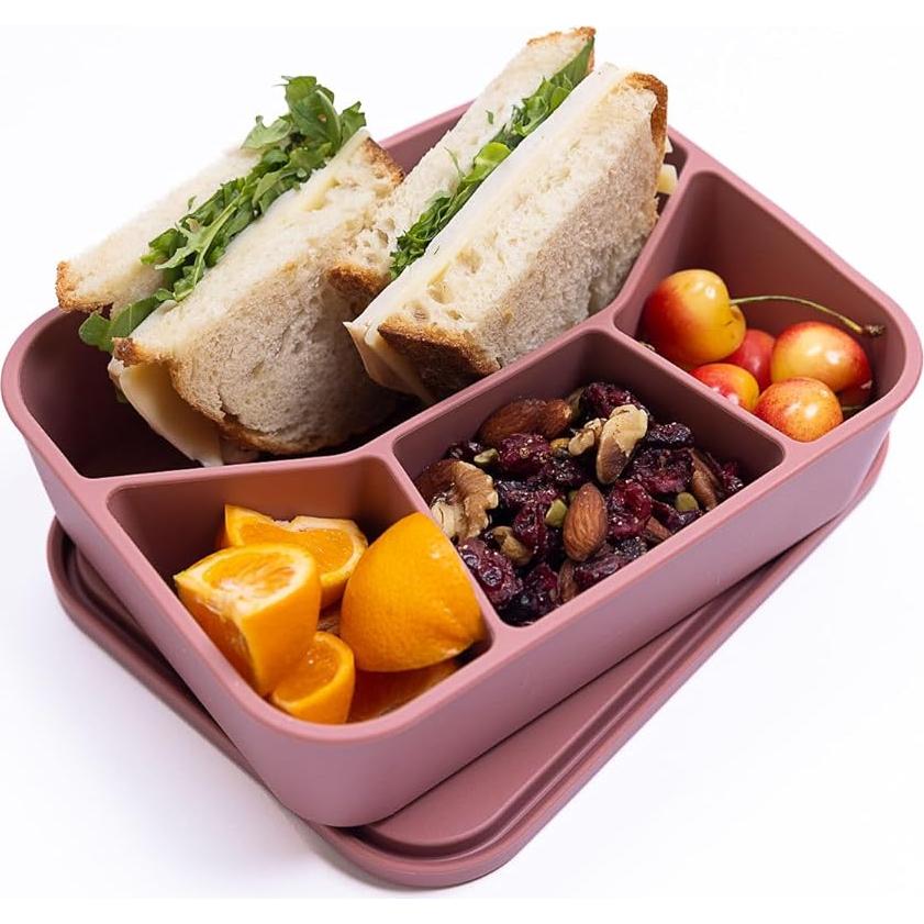 Lunchbox Ecológica Spoondrift 4 Compartimentos Rosa 1.24L