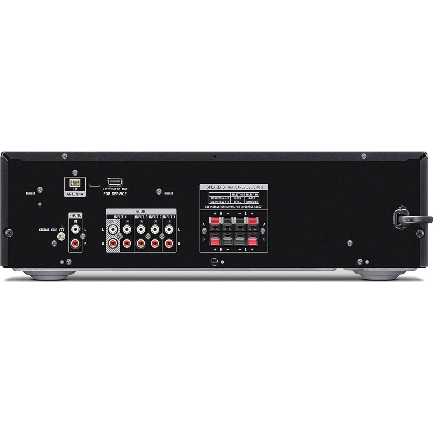 Receptor Estéreo Sony STRDH190 con Bluetooth y Phono Negro