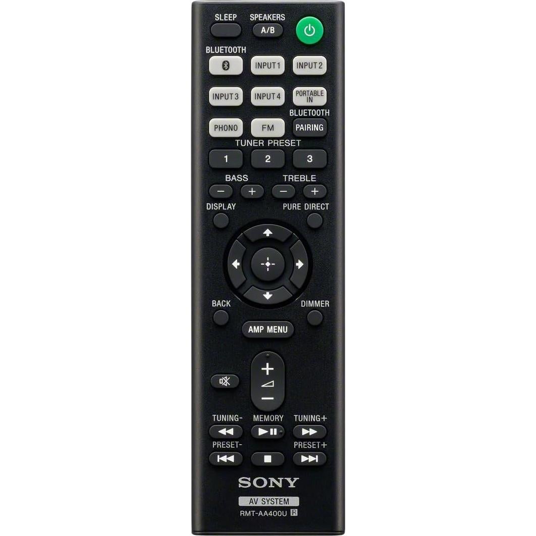 Receptor Estéreo Sony STRDH190 con Bluetooth y Phono Negro