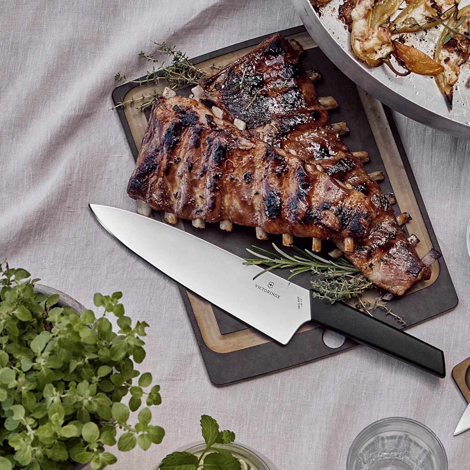 Cuchillo de Chef Victorinox 20 cm Acero Inoxidable Negro