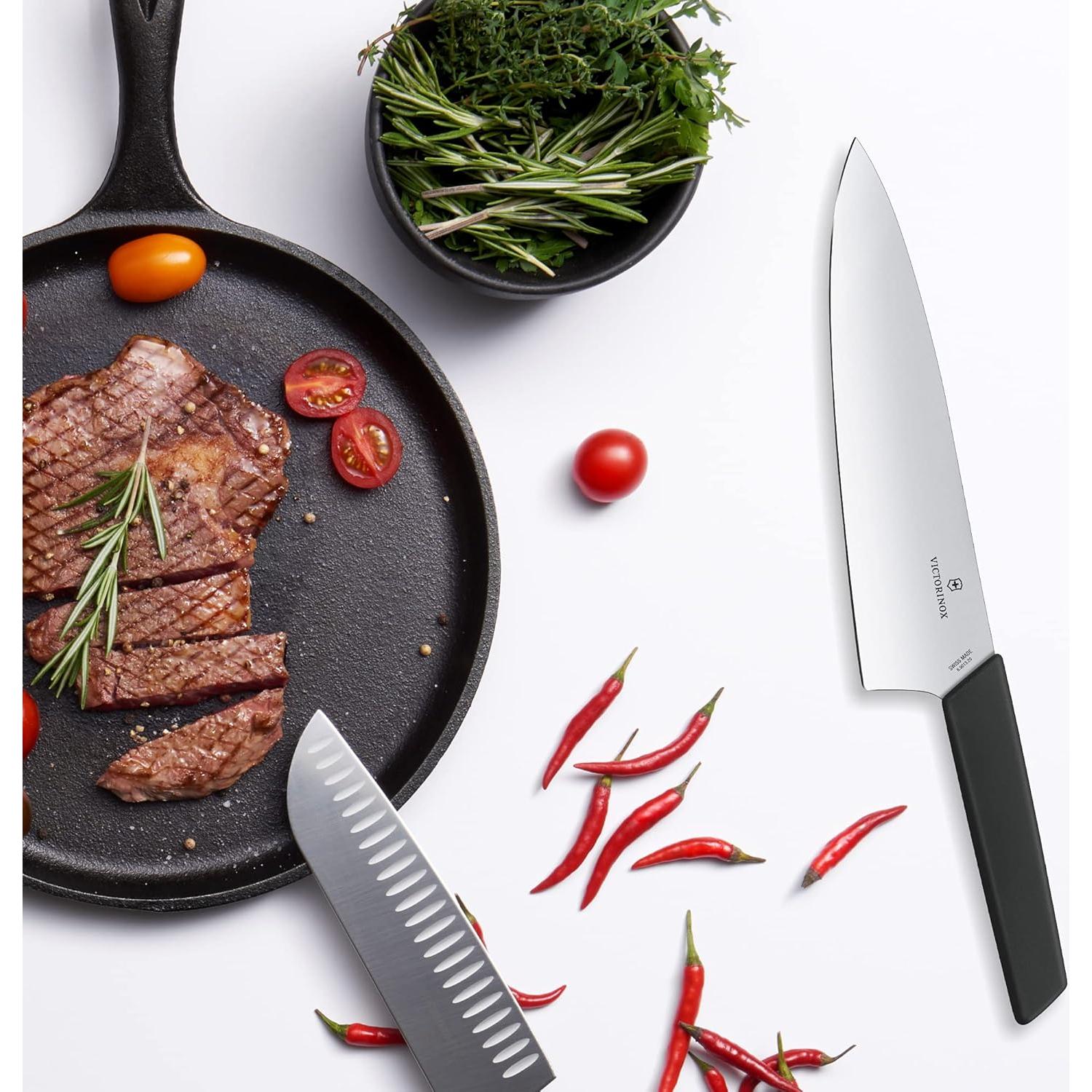 Cuchillo de Chef Victorinox 20 cm Acero Inoxidable Negro