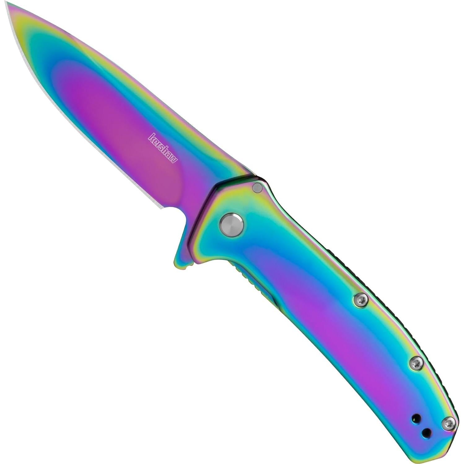 Cuchillo de bolsillo Kershaw Rainbow Outcome 7.9 cm acero inoxidable