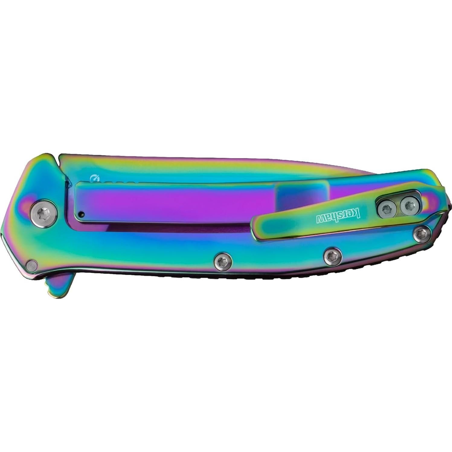 Cuchillo de bolsillo Kershaw Rainbow Outcome 7.9 cm acero inoxidable