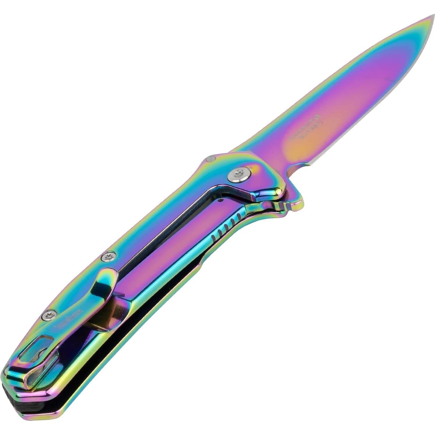 Cuchillo de bolsillo Kershaw Rainbow Outcome 7.9 cm acero inoxidable