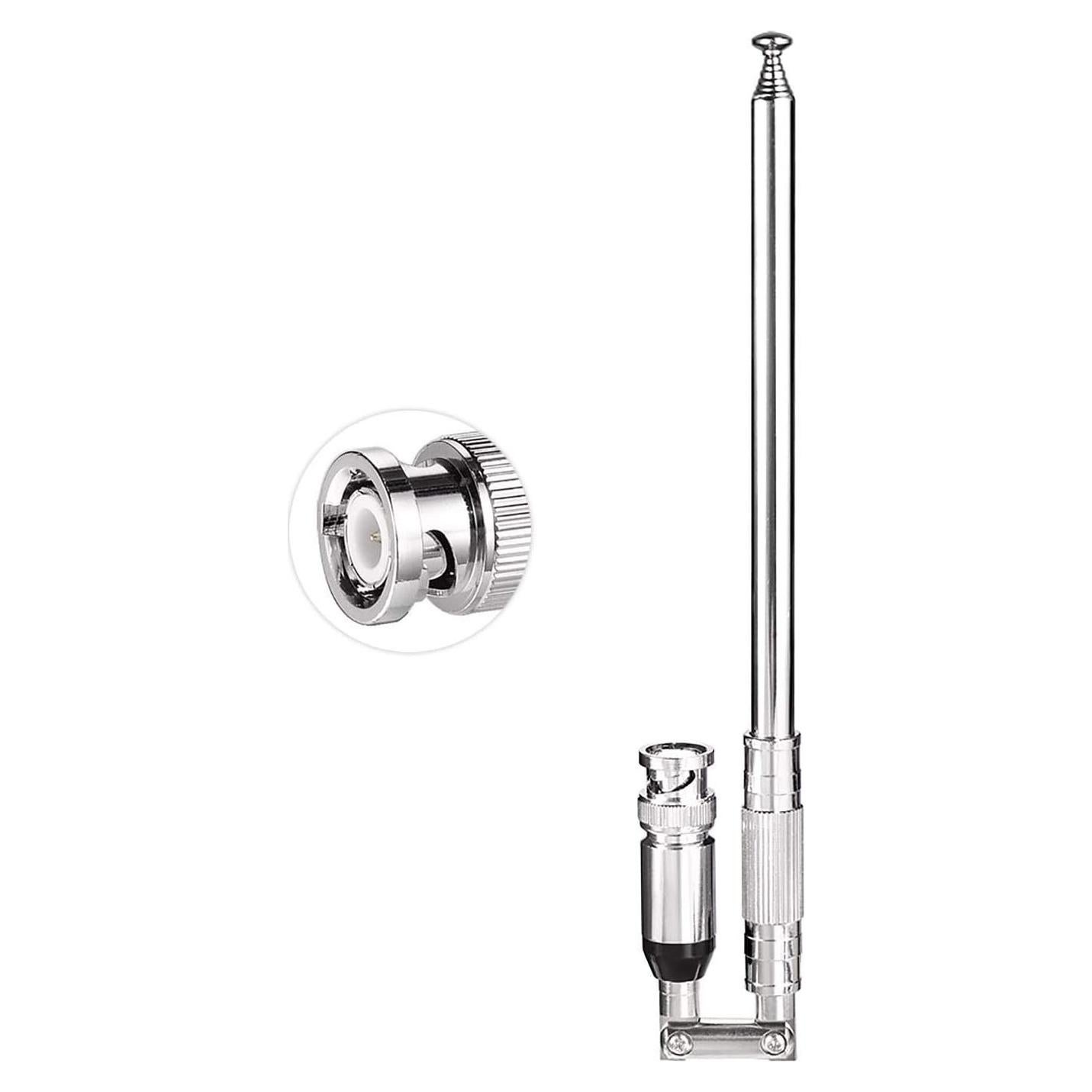 Antena Telescópica BNC Macho Bingfu 20-1300MHz 8 Secciones