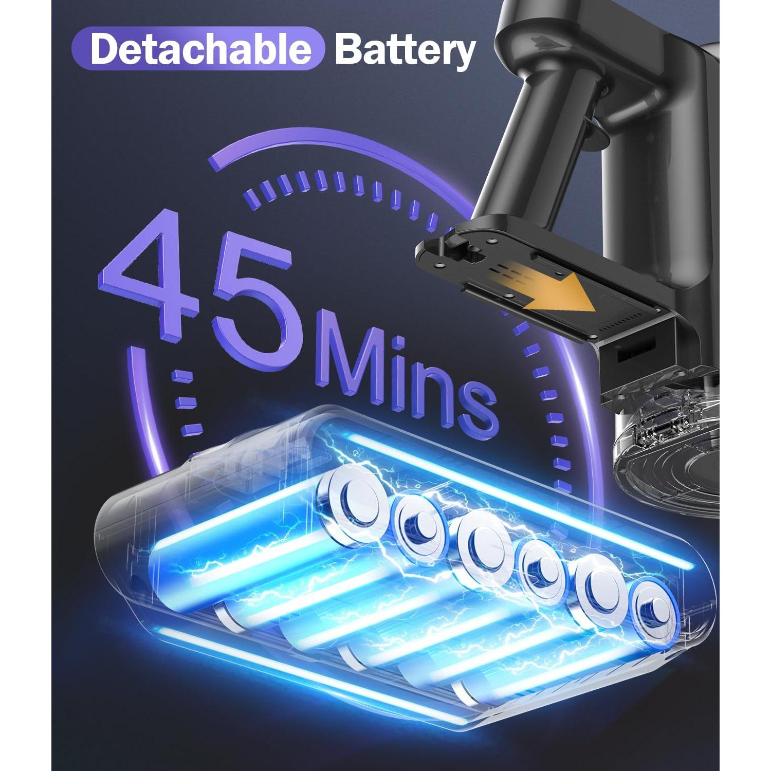 Aspiradora Inalámbrica Natrogix A40 450W 45 Minutos LED