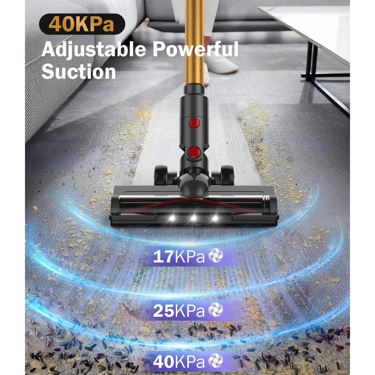 Aspiradora Inalámbrica Natrogix A40 450W 45 Minutos LED
