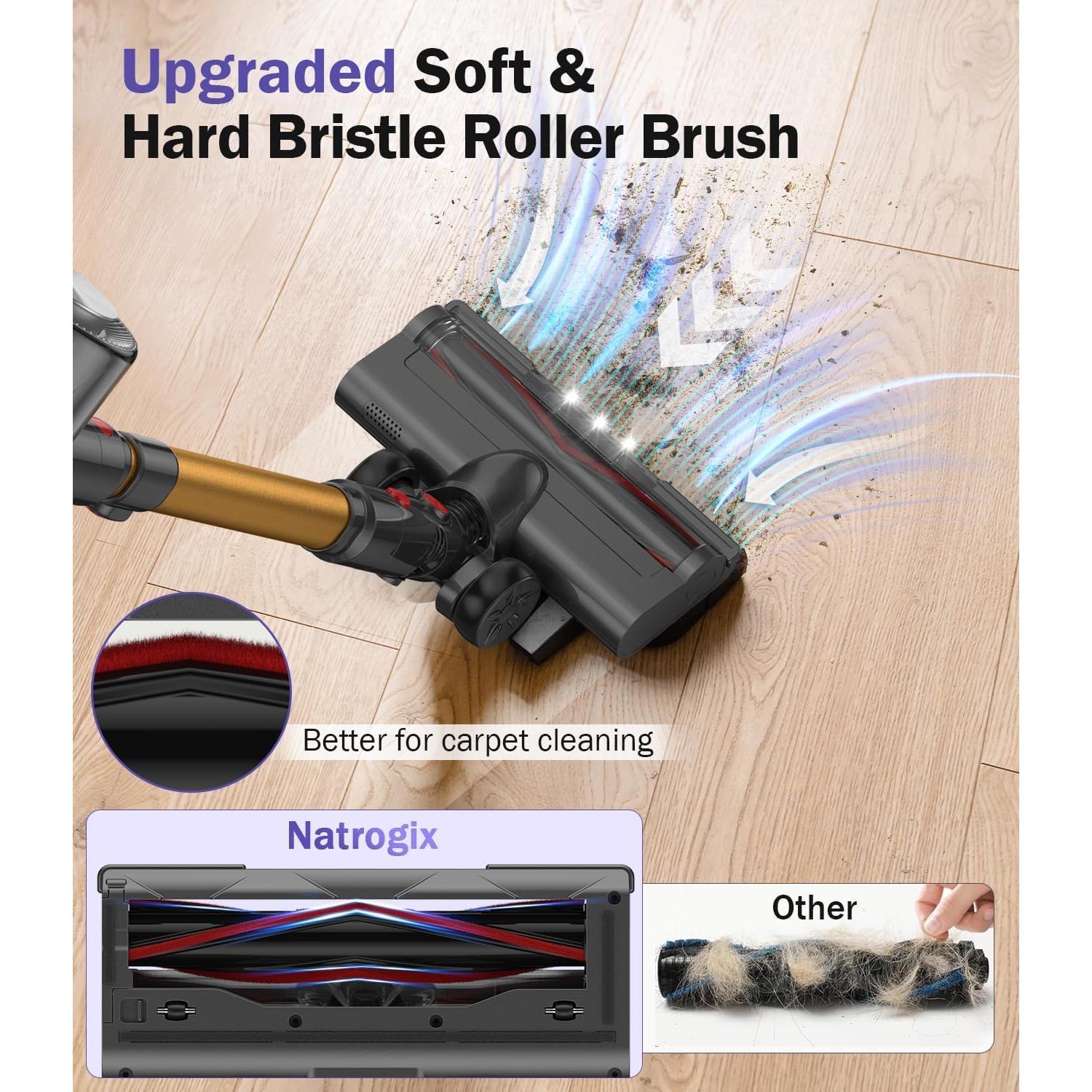 Aspiradora Inalámbrica Natrogix A40 450W 45 Minutos LED