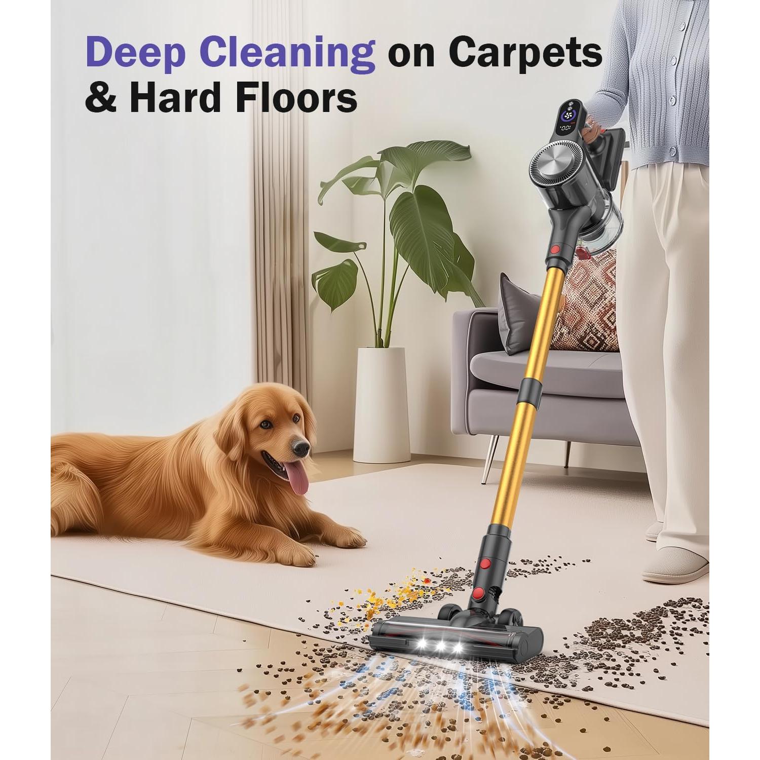 Aspiradora Inalámbrica Natrogix A40 450W 45 Minutos LED