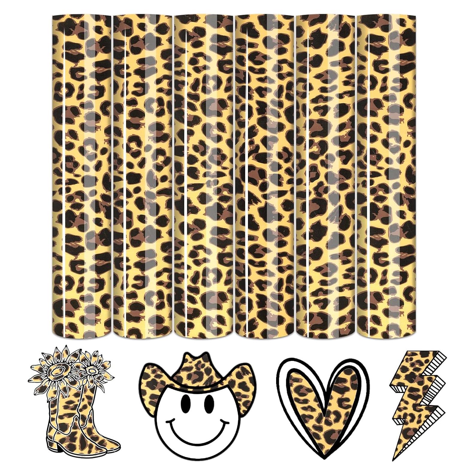 Vinilo HTV Leopardo Tintnut - 6 Hojas 30.48x25.4 cm