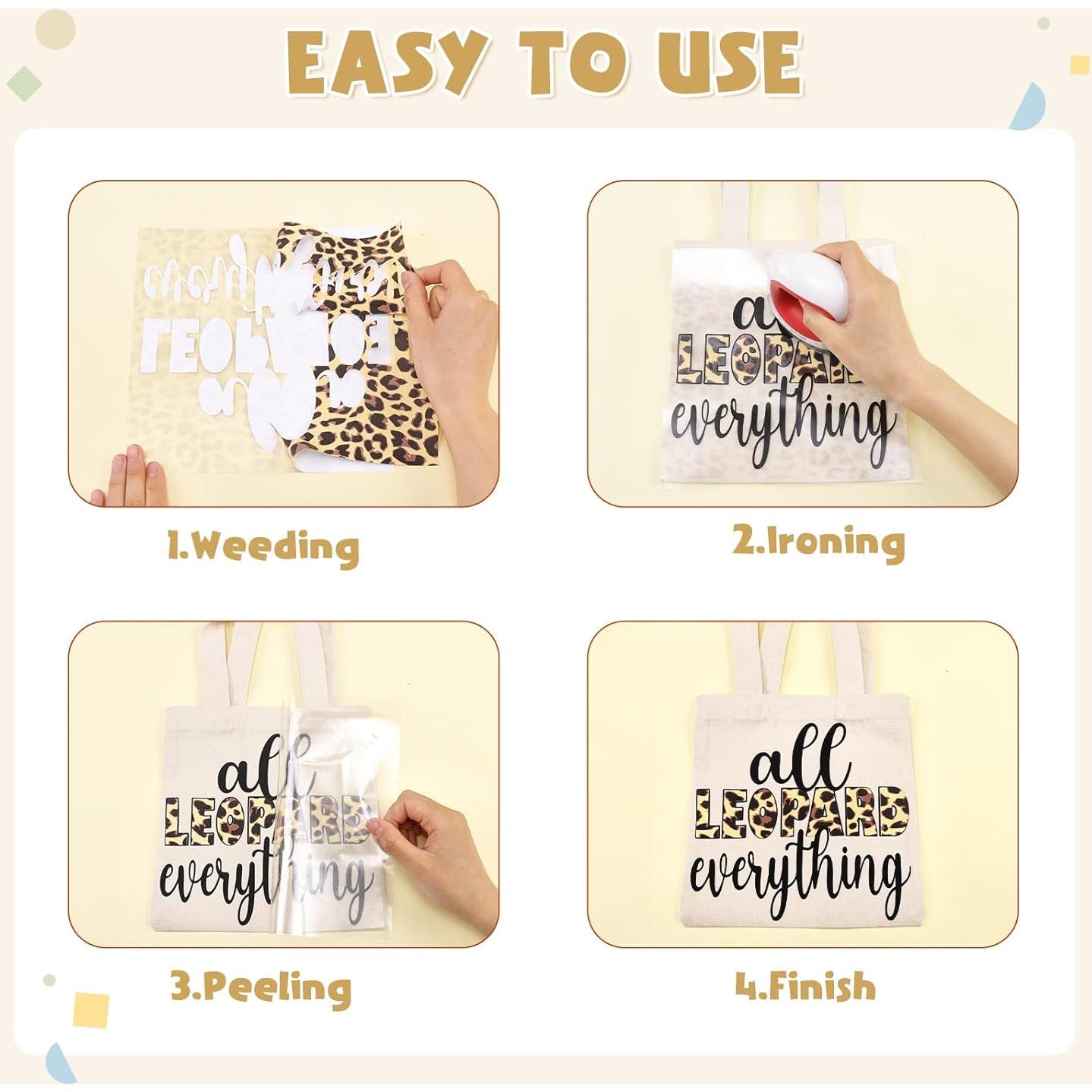 Vinilo HTV Leopardo Tintnut - 6 Hojas 30.48x25.4 cm