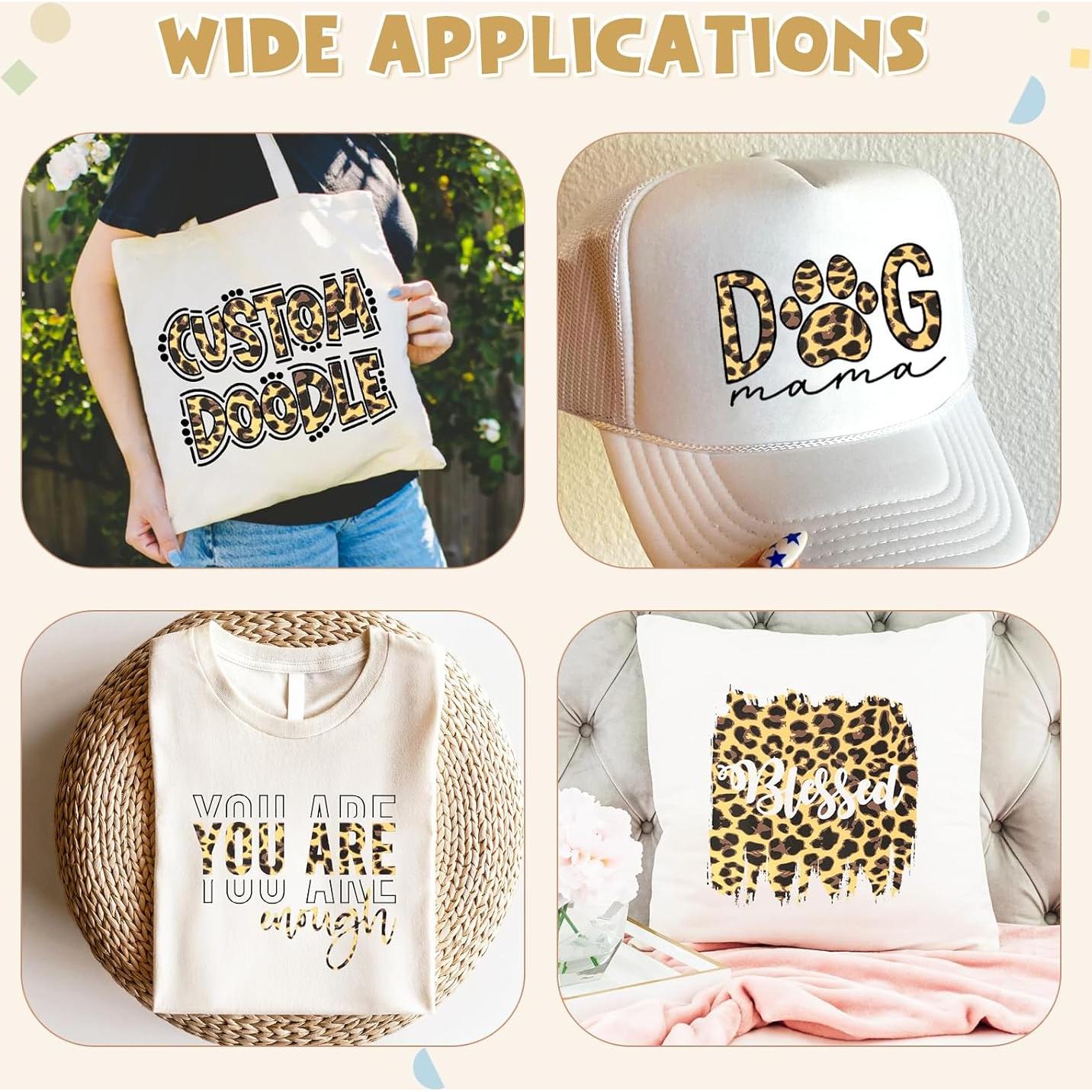 Vinilo HTV Leopardo Tintnut - 6 Hojas 30.48x25.4 cm