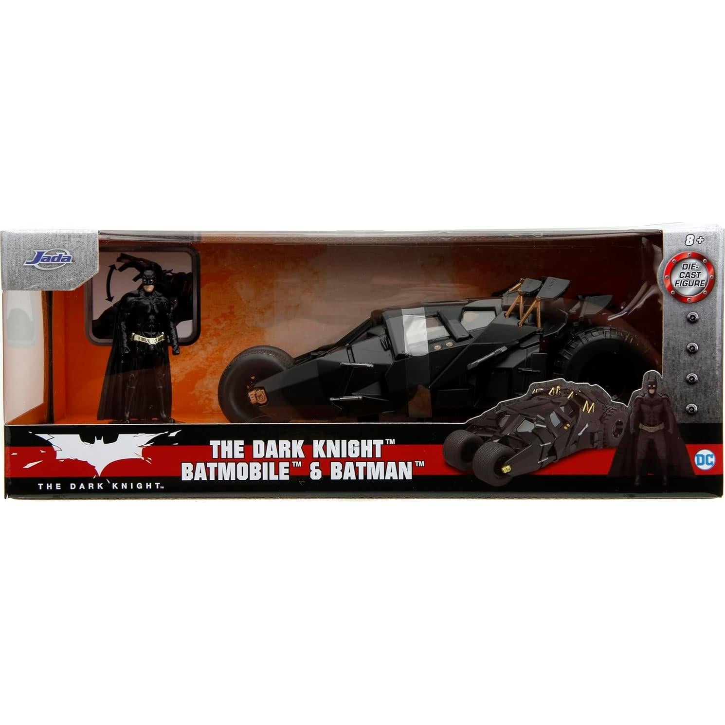 Batmóvil Jada Toys 1:24 con figura de Batman 6,99 cm