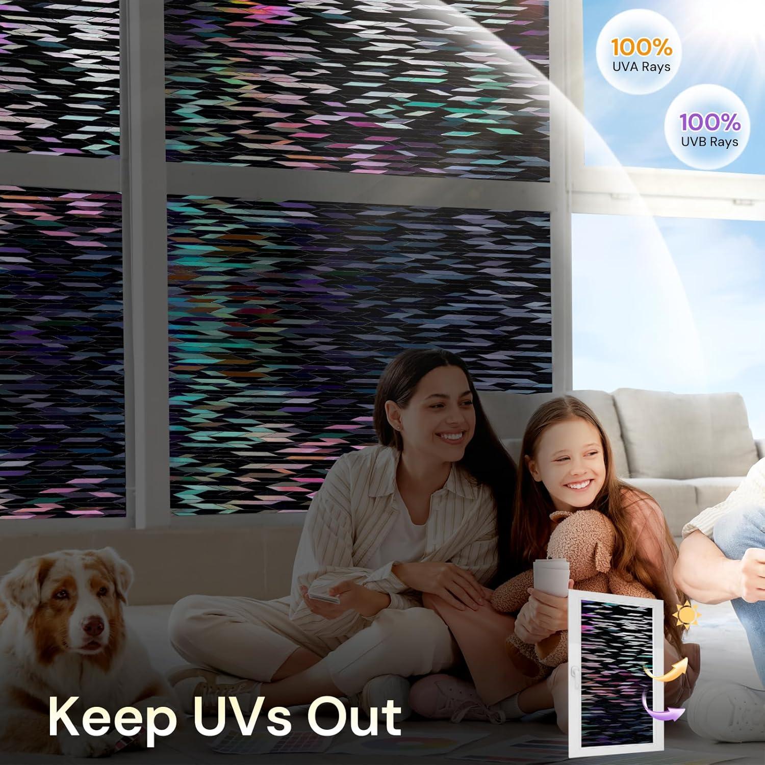 Película de Privacidad Rabbitgoo 44.5x200cm Opaca Anti-UV