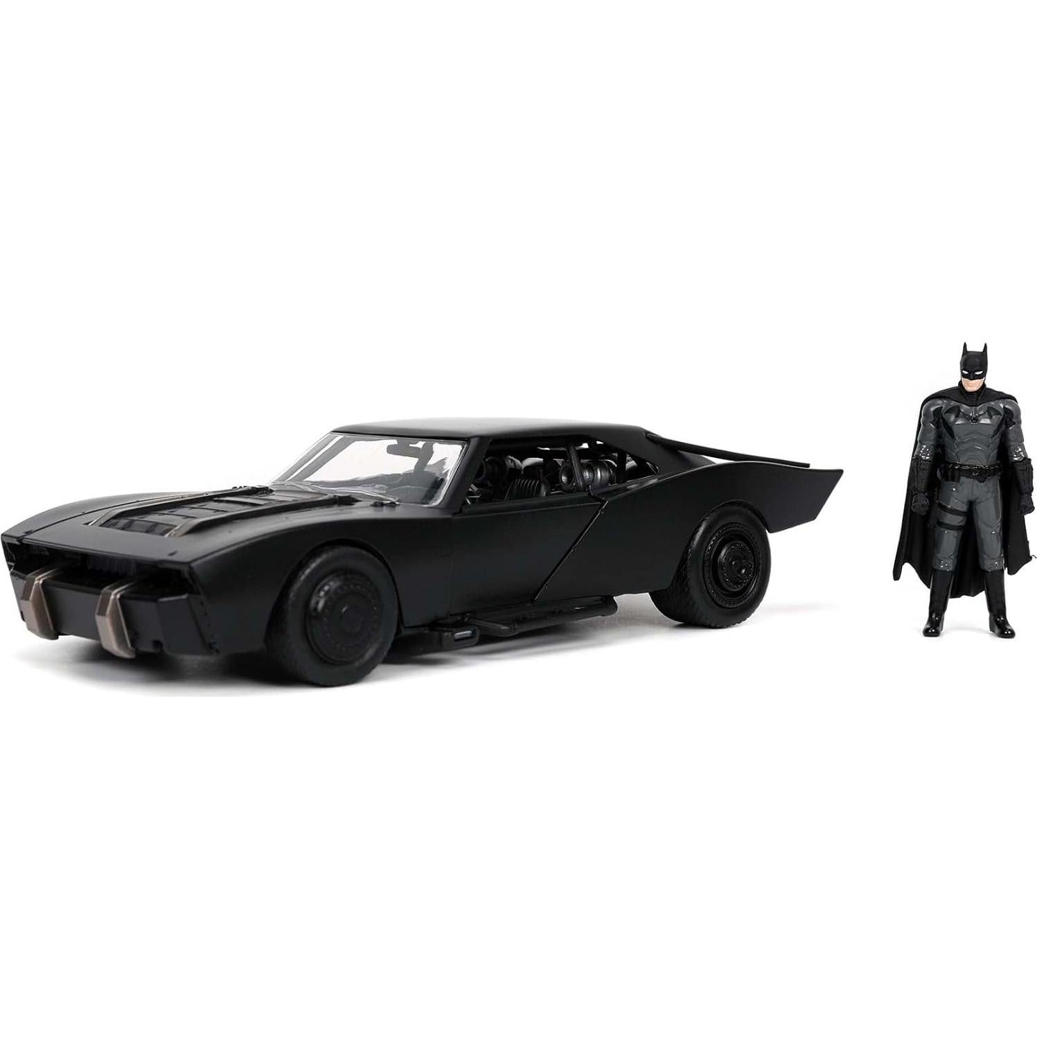 Batmóvil 1:24 Jada Toys con figura de Batman 7 cm