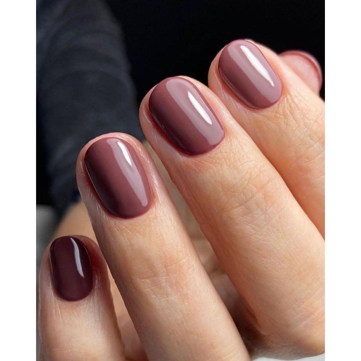 Uñas Postizas Cortas WOOYAS Gel Rosa 24 Piezas Reutilizables