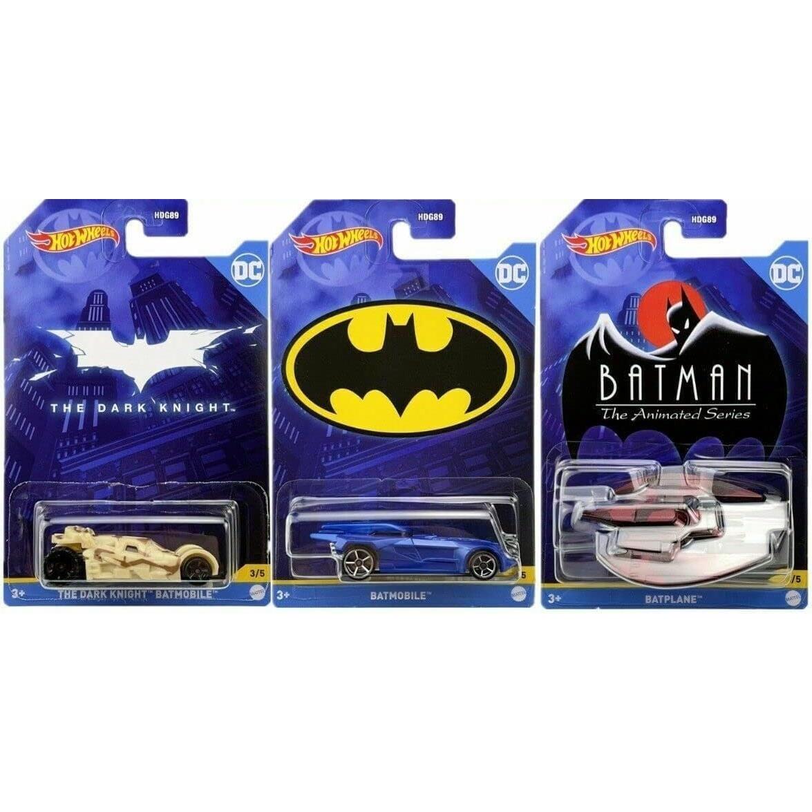 Hot Wheels Batman 2022 Conjunto 5 Vehículos Diecast