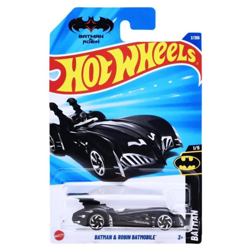 Hot Wheels Batmóvil Batman y Robin 1/5 Metal 17.78 cm