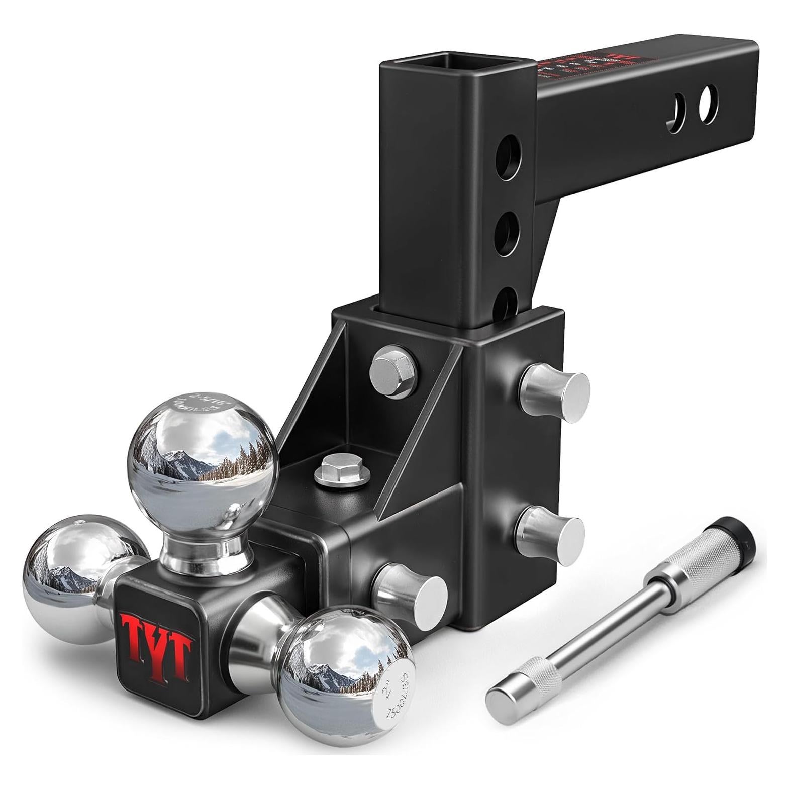 Soporte de Remolque Tri-Bola Ajustable TYT 4536 kg