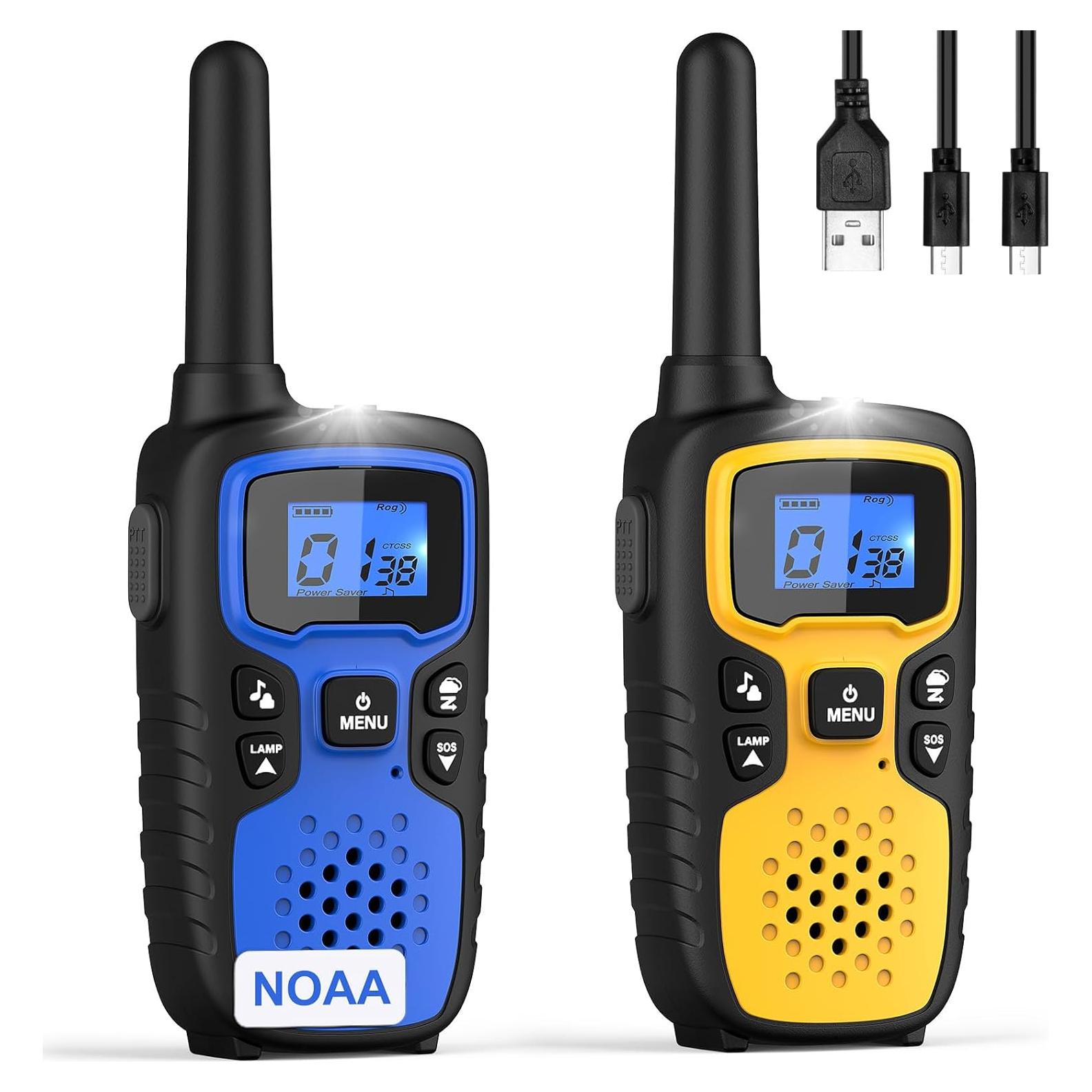 Walkie Talkies WisHouse M9 Recargables 2 Vías para Niños y Adultos