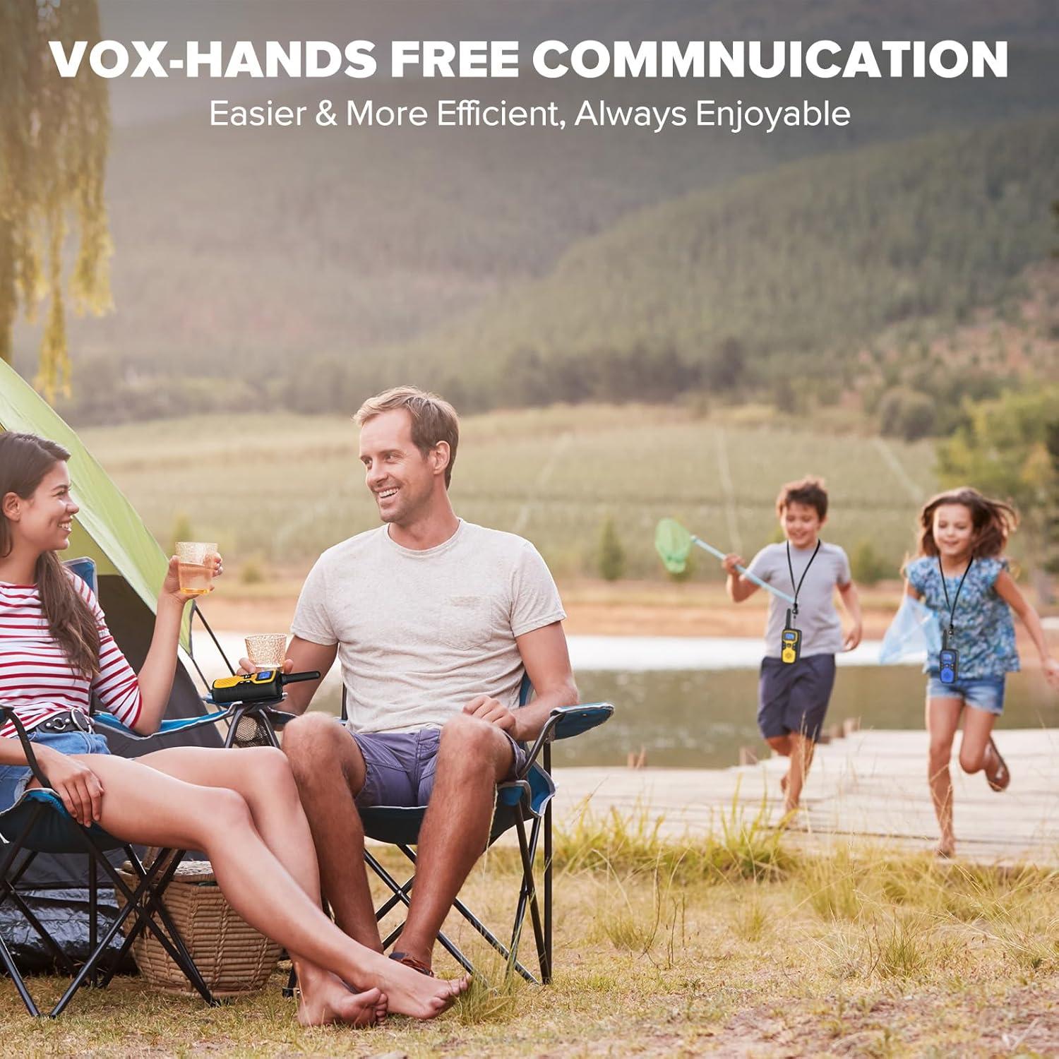 Walkie Talkies WisHouse M9 Recargables 2 Vías para Niños y Adultos