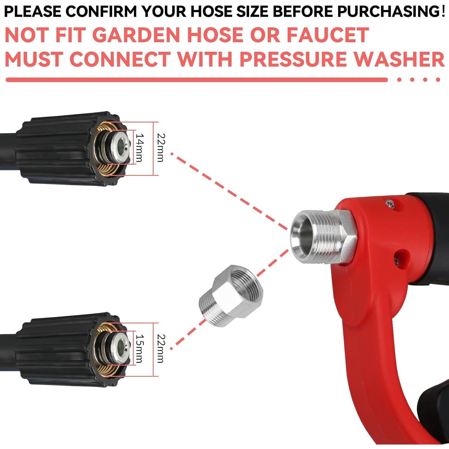Pistola de Lavado a Presión BESHED con Varilla Curvada 43 cm