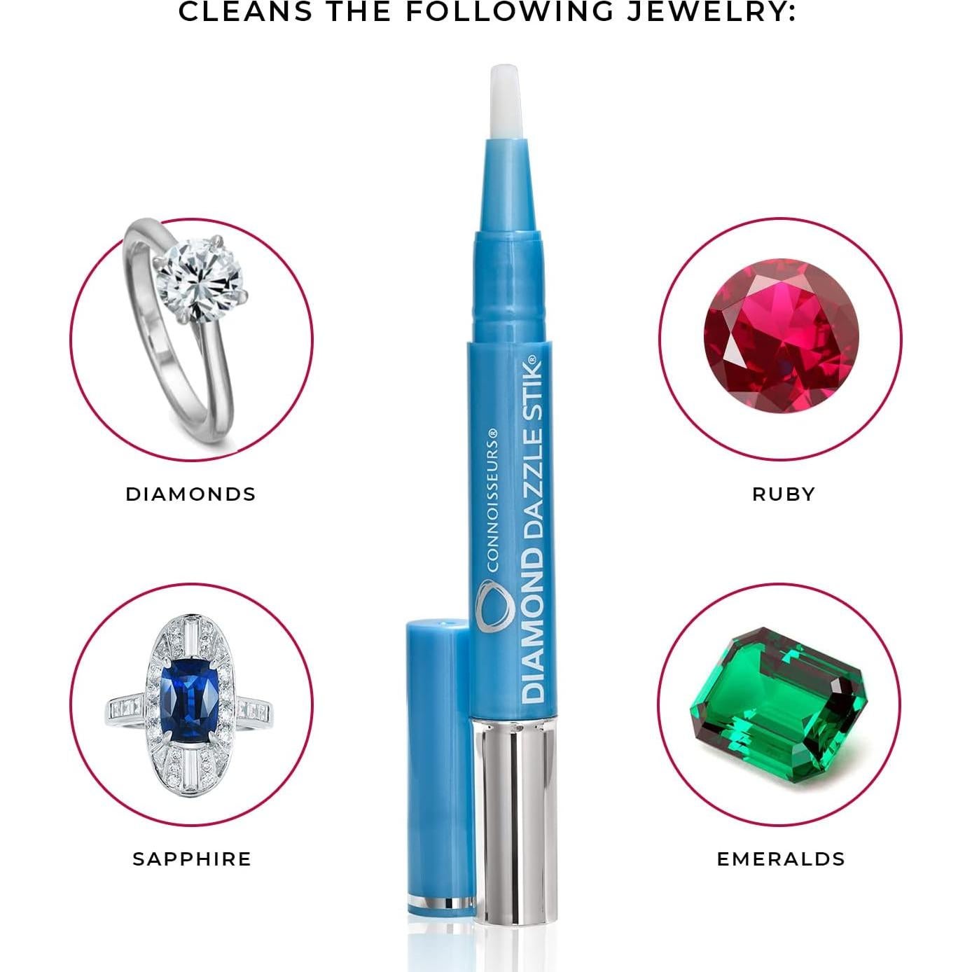 Limpiador de Joyería Connoisseurs Dazzle Stik + Toallitas