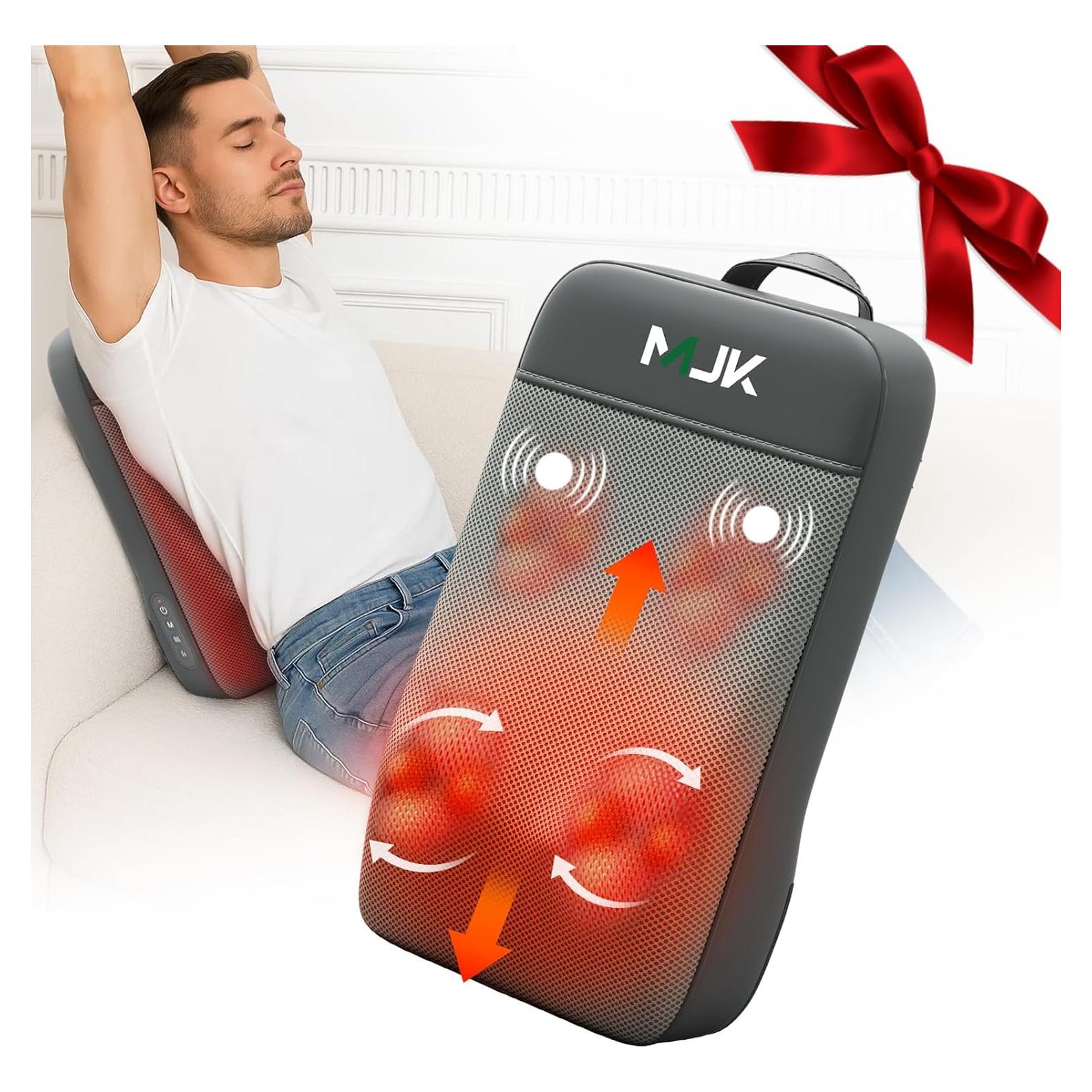 Masajeador de Espalda Shiatsu HMMSYLVA 3D Recargable Gris