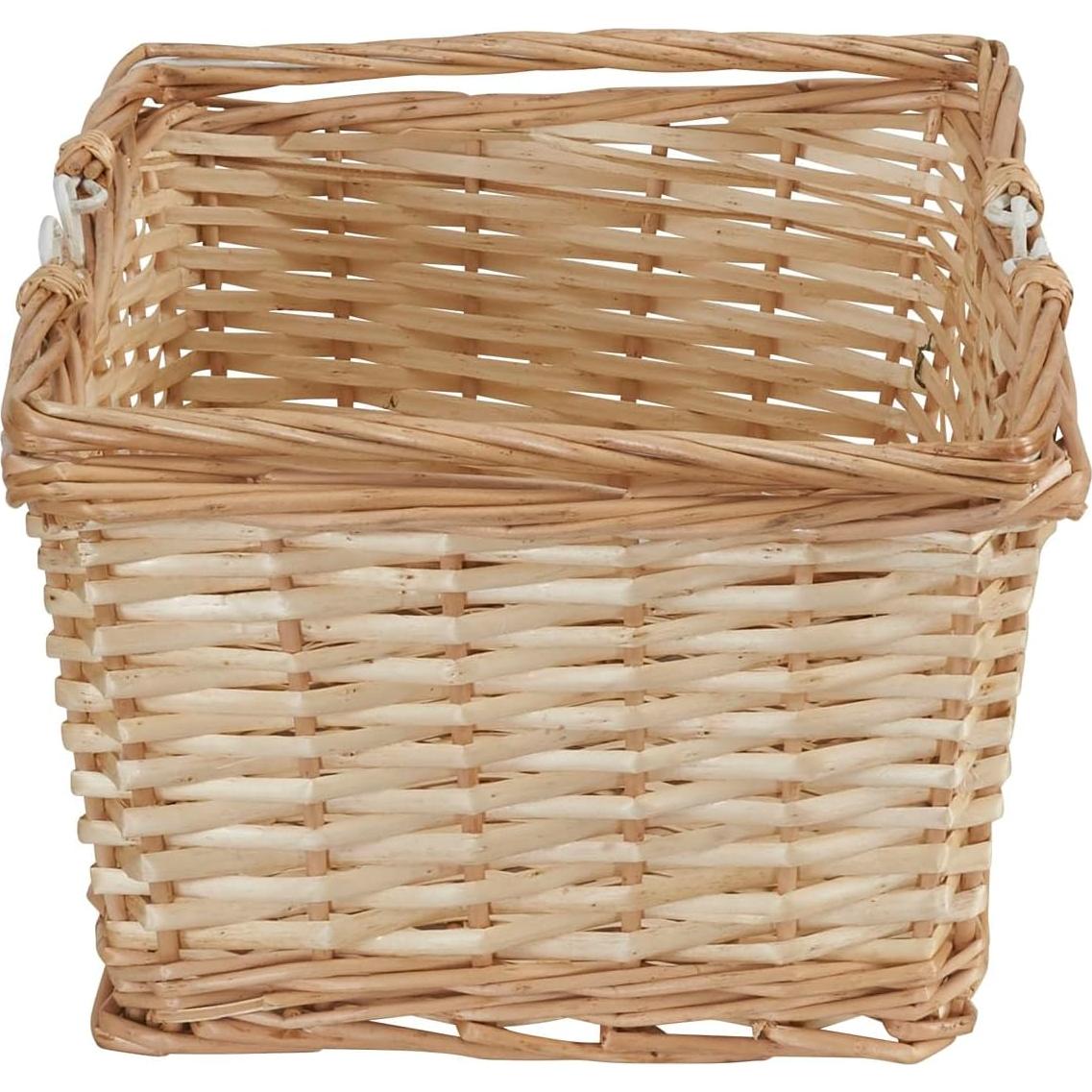 Cesta de Mercado Tejida Esenciales para el Hogar Natural 24x34x18cm