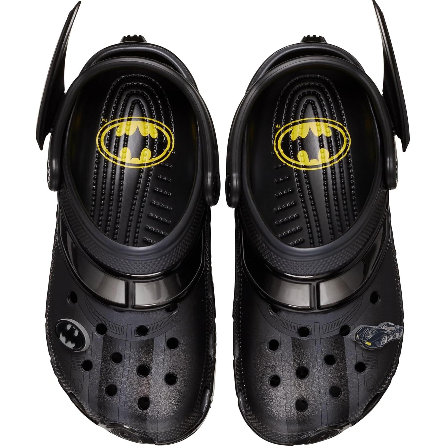 Crocs Unisex Batman Batmobile Classic Clogs Negros 22.9cm