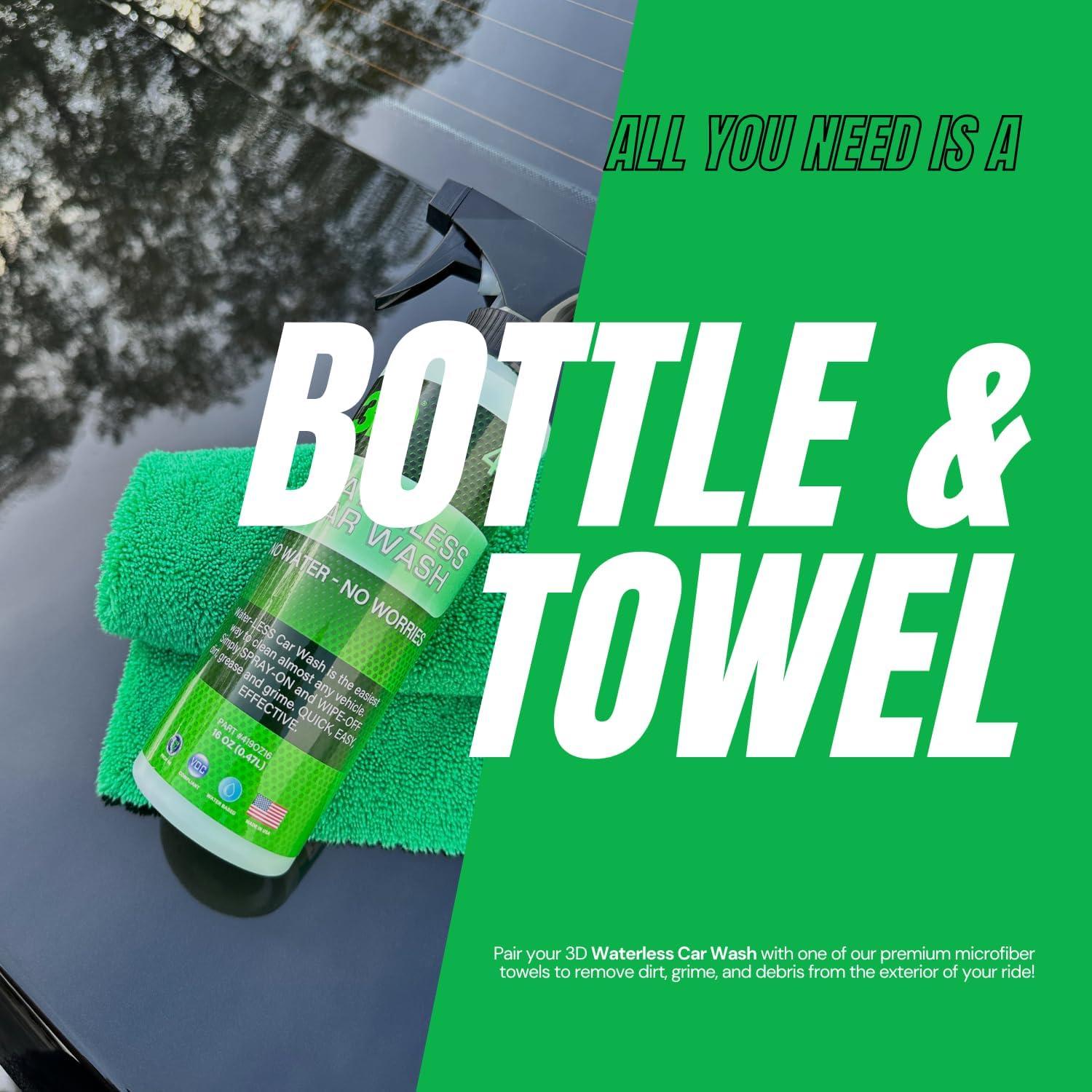 Lavado de Auto Sin Agua 3D - Spray Detallador 16oz - Sin Jabón