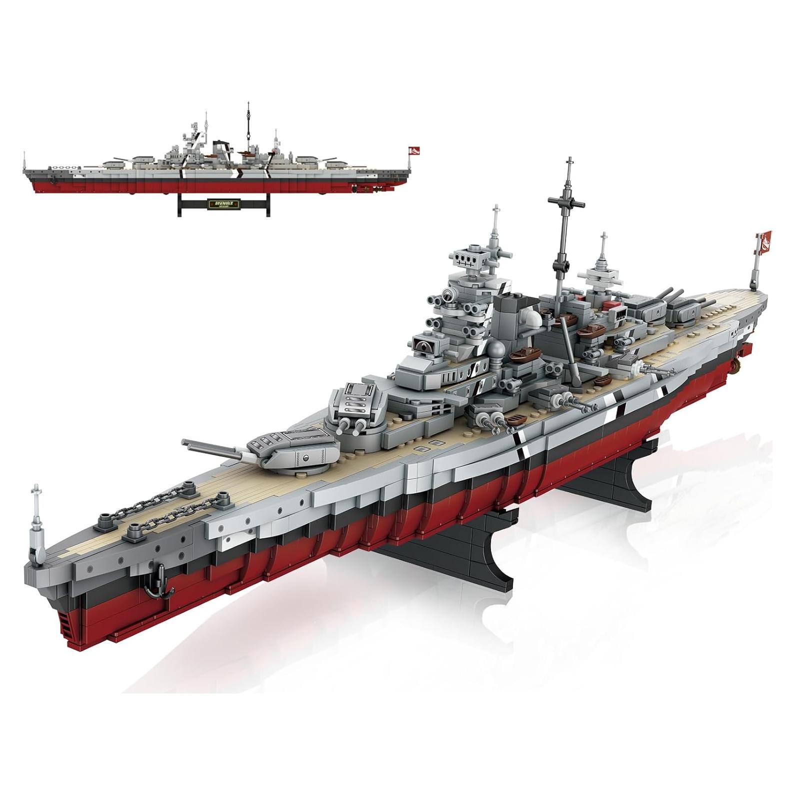 Conjunto de Bloques de Construcción Acorazado Bismarck 2081 Piezas