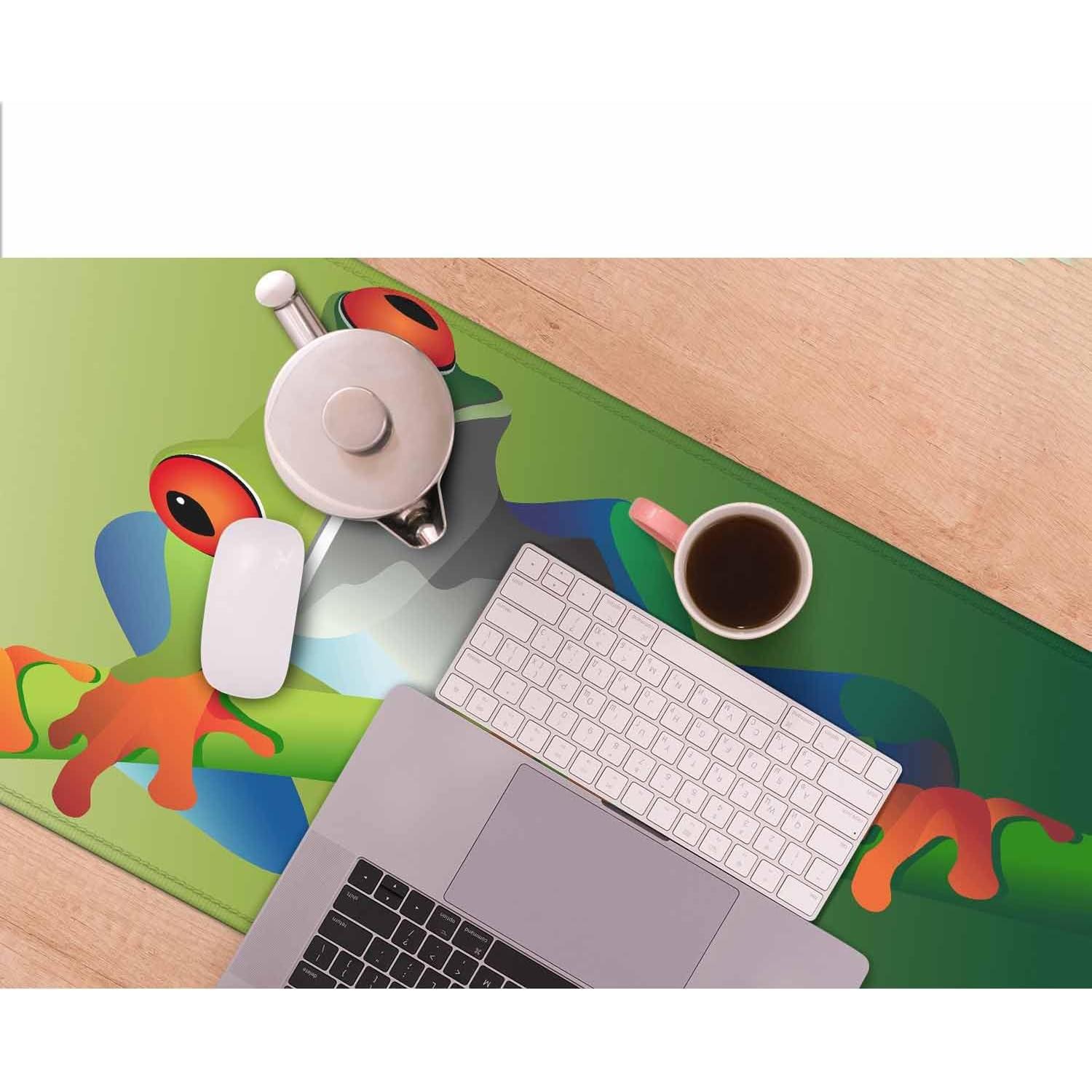 Alfombrilla de Ratón Grande Y YIHANGBEST 900x400mm Verde Rana