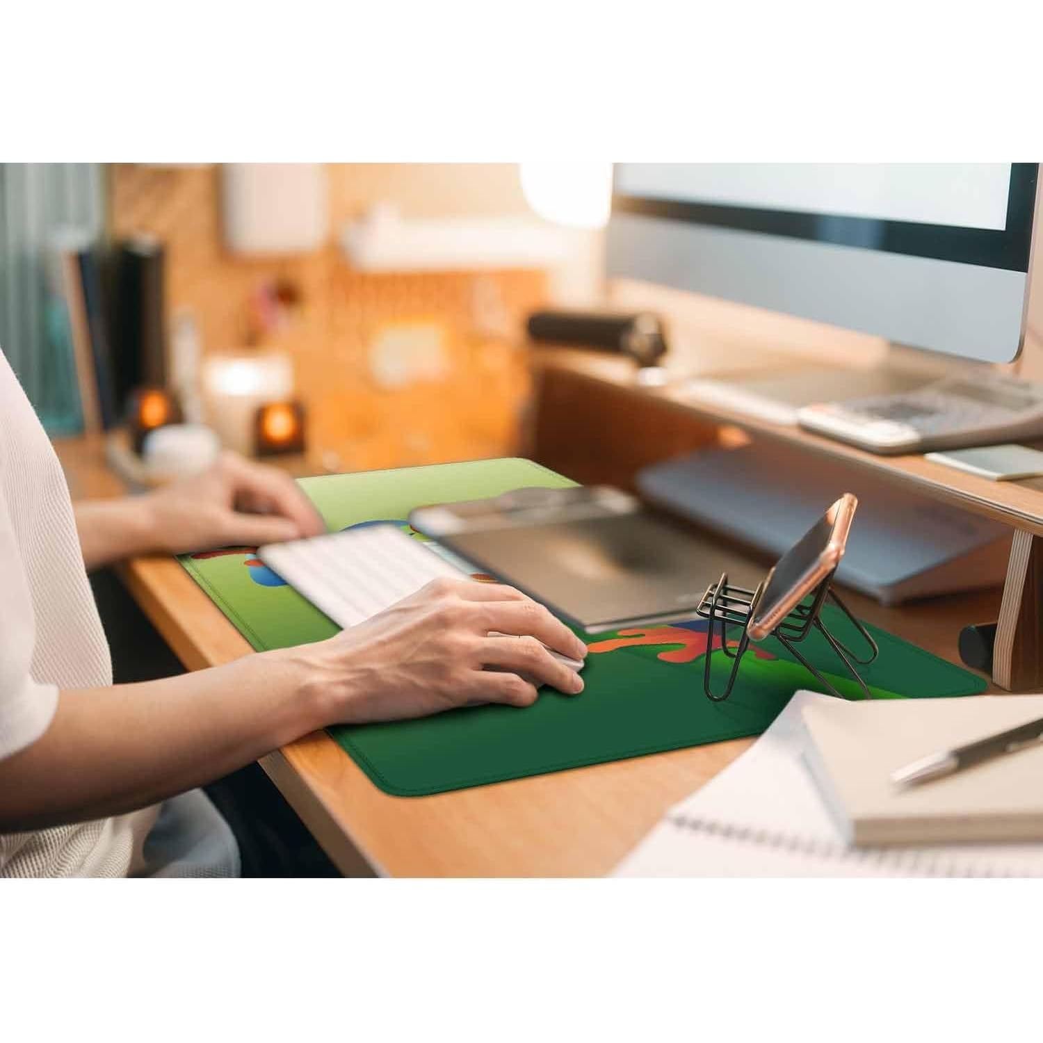 Alfombrilla de Ratón Grande Y YIHANGBEST 900x400mm Verde Rana