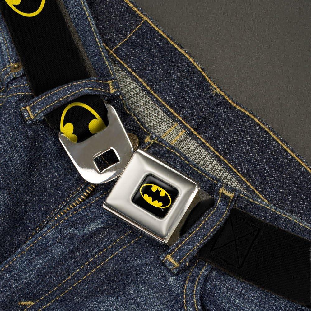 Cinturón de Seguridad Buckle-Down Batman Negro/Amarillo 2,54 cm