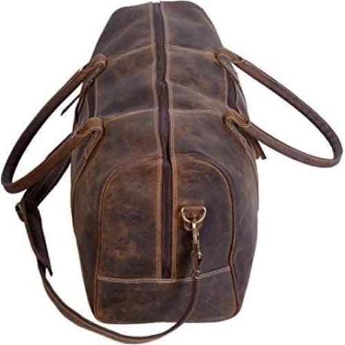 Bolsa de Viaje Duffle KomalC 61cm Cuero Vintage Unisex