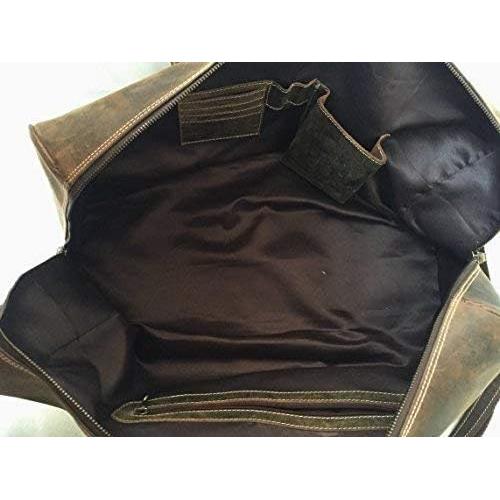 Bolsa de Viaje Duffle KomalC 61cm Cuero Vintage Unisex