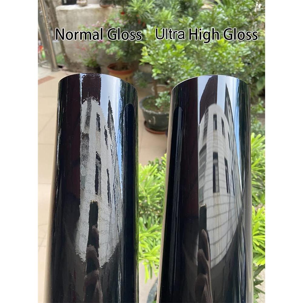 Película de Vinilo LZLRUN Ultra Gloss Negro 0.30m x 1.52m
