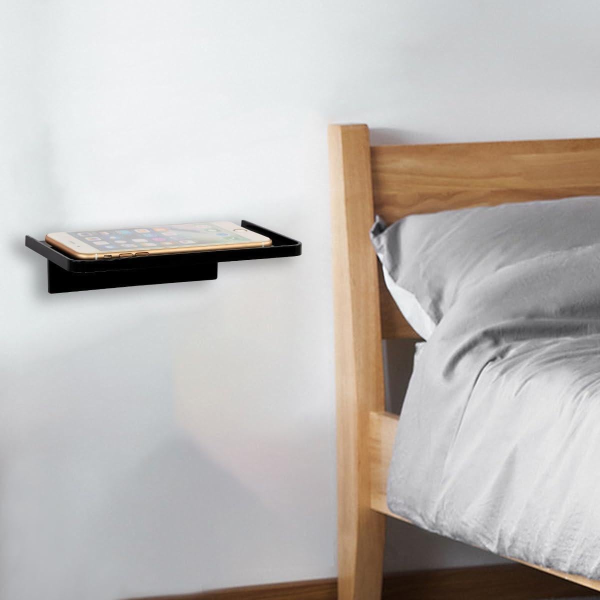 Estante Flotante Adhesivo EHKIT Negro 18.54x10.92 cm