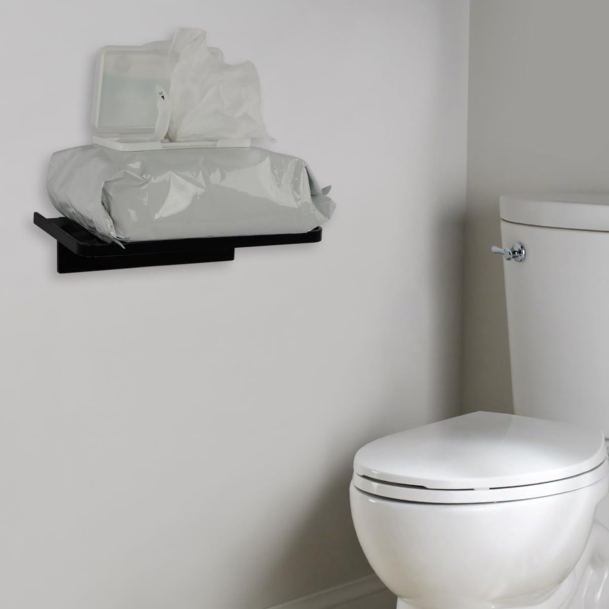 Estante Flotante Adhesivo EHKIT Negro 18.54x10.92 cm