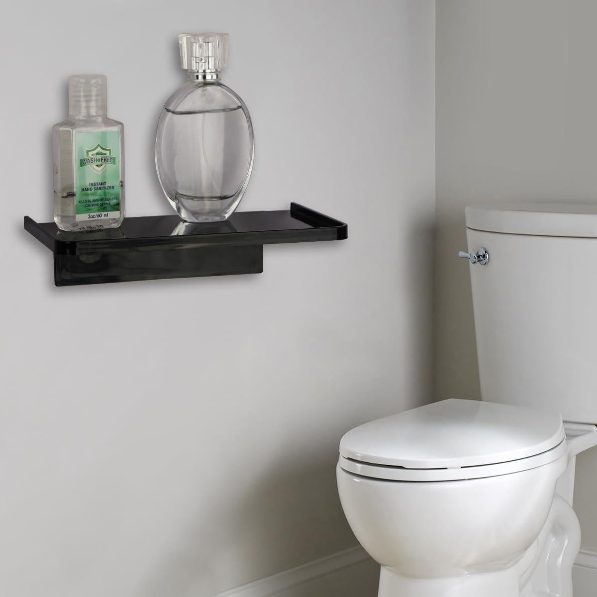 Estante Flotante Adhesivo EHKIT Negro 18.54x10.92 cm