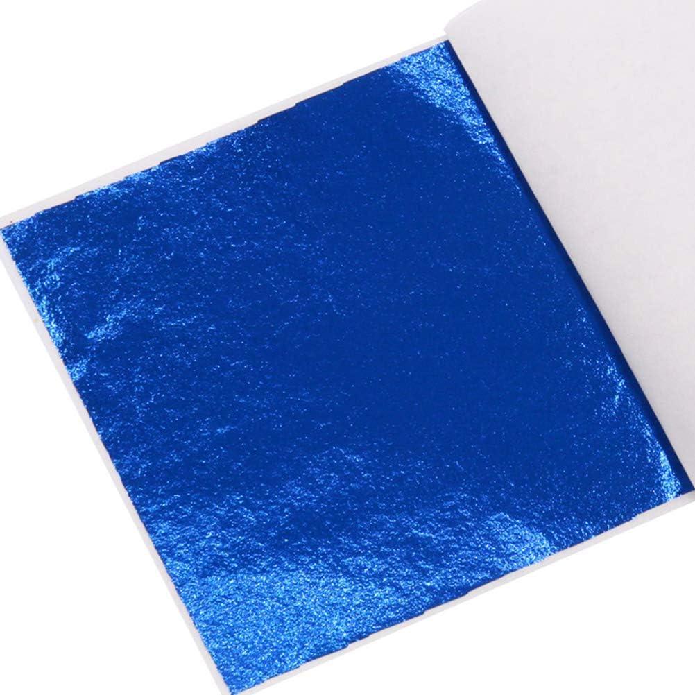 50 Hojas Papel Foil Imitación Dorado SUPVOX 21.6x20.3cm