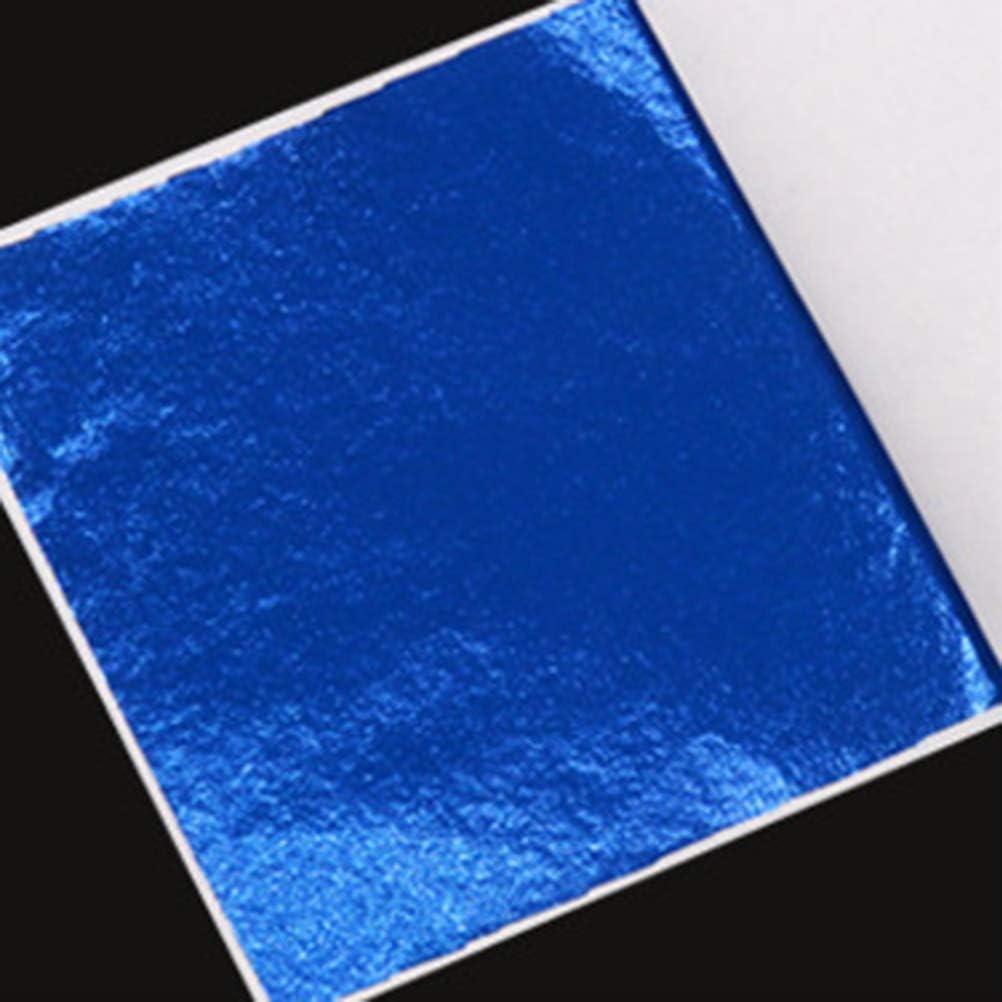 50 Hojas Papel Foil Imitación Dorado SUPVOX 21.6x20.3cm