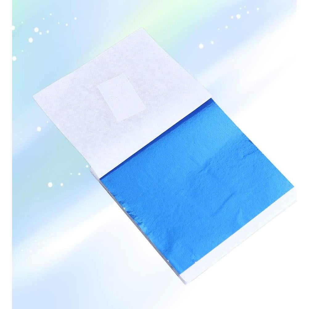 50 Hojas Papel Foil Imitación Dorado SUPVOX 21.6x20.3cm