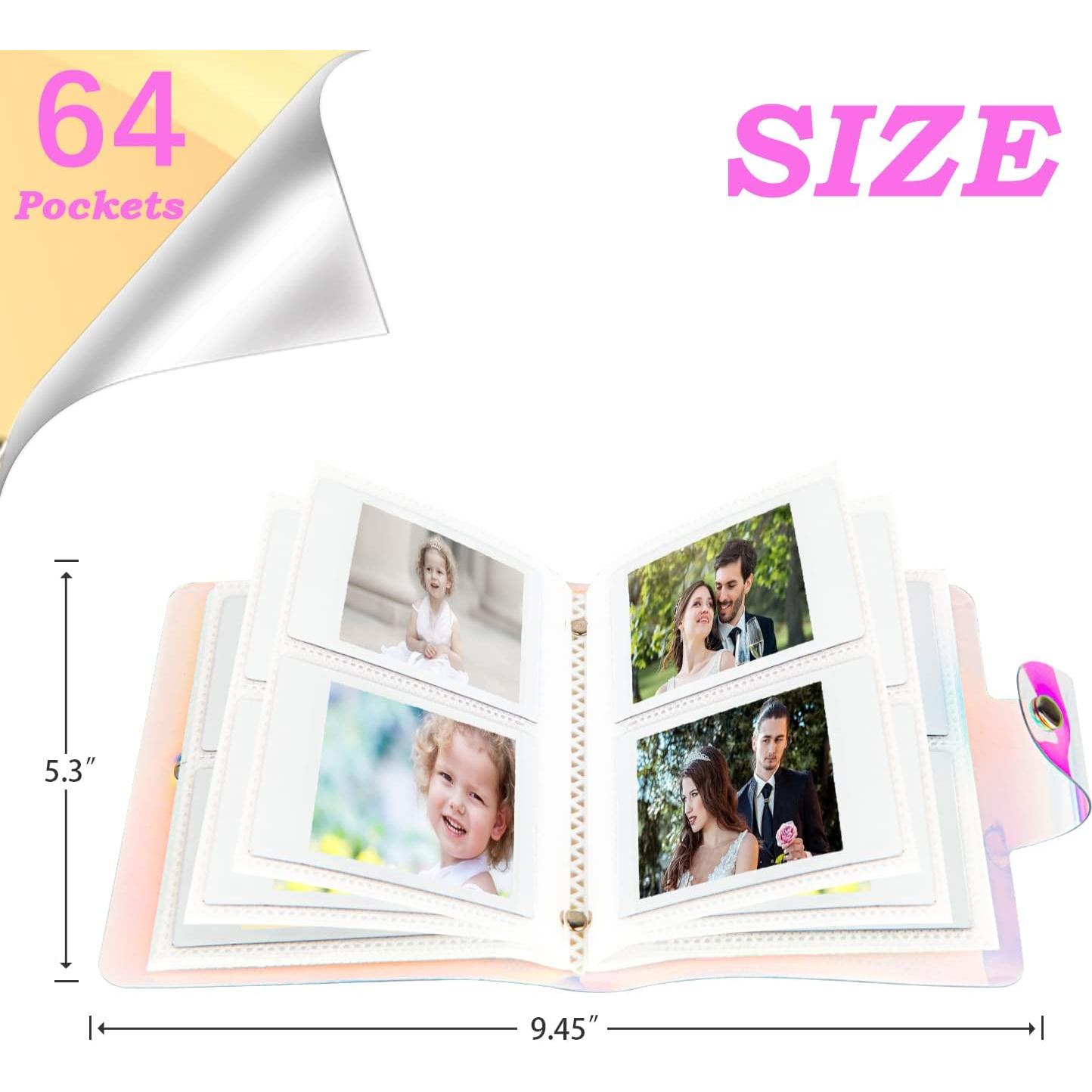 Álbum de Fotos Mini Holográfico Ruibytree 2 Paquetes 16 Páginas