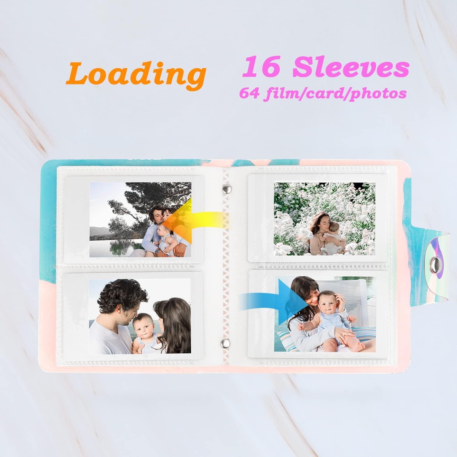 Álbum de Fotos Mini Holográfico Ruibytree 2 Paquetes 16 Páginas