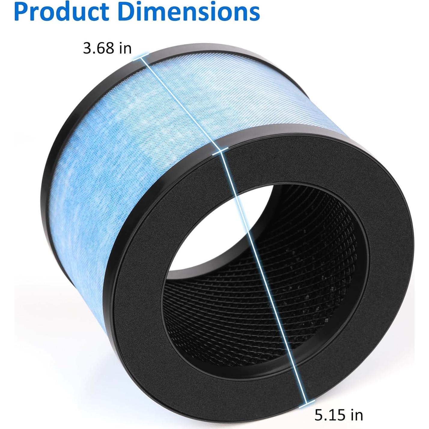 Filtro HEPA PacHamper MK01 MK06 Compatible AROEVE Kloudi - 2 Pzas