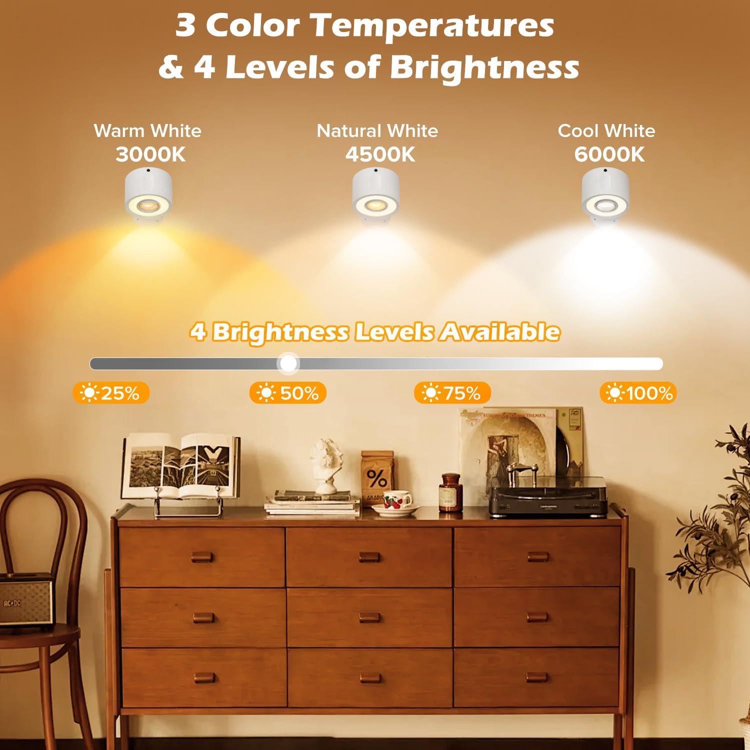 Apliques de Pared LED Plomixius 3000mAh 3 Modos 2 Psc