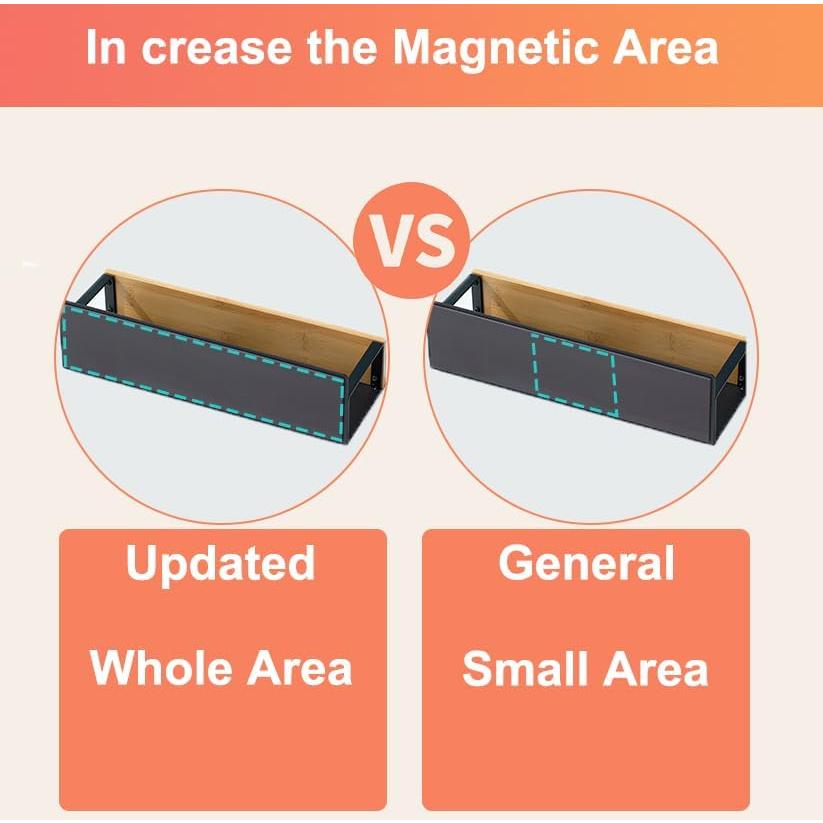 Estante de Especias Magnético HimSeon - 2 Unidades, Negro