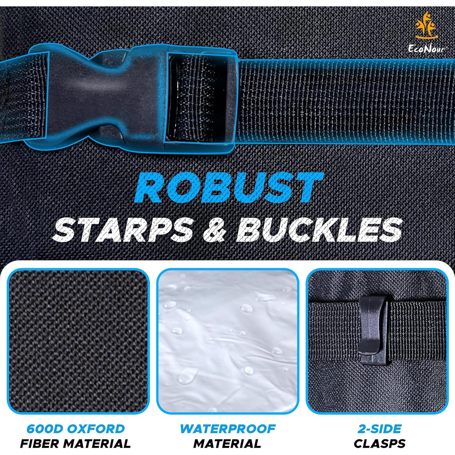 Basurero de Coche EcoNour 5.68L Impermeable Colgante Negro